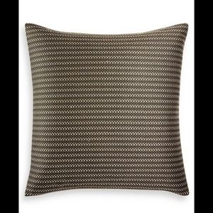 NWD Hotel Collection Linear Chevron (1) European Euro Case Sham in Black